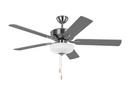 52 in. 5-Blade Indoor Ceiling Fan in Steel Brushed