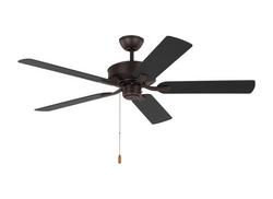 52in. 5-Blade LED Indoor Ceiling with Reversiable Motor Fan in Bronze