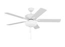 52 in. 5-Blade Indoor Ceiling Fan in White Matte