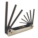 Malco Black Oxide Large Folding Hex Key Set 