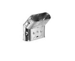 4 in. B-Vent Flat Oval 45&deg; Elbow