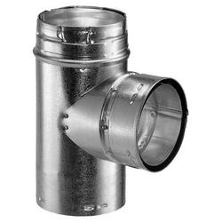 Gas Vent Tee 5 x 9-3/4 in. Aluminum and Steel