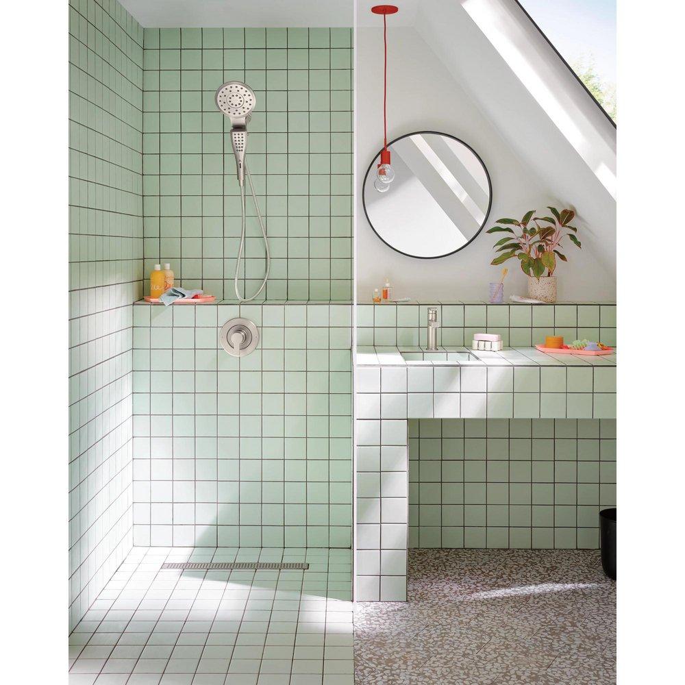 Moen Spot Resist Brushed Nickel Multi Function Showerhead 