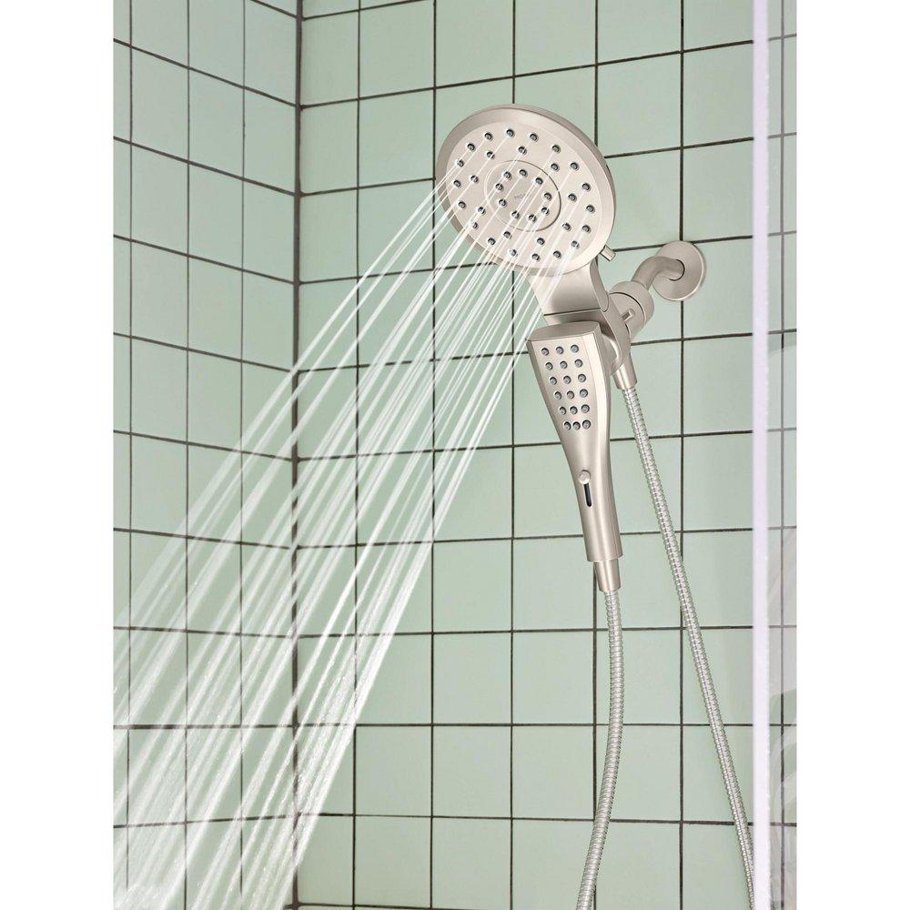 Moen Spot Resist Brushed Nickel Multi Function Showerhead 