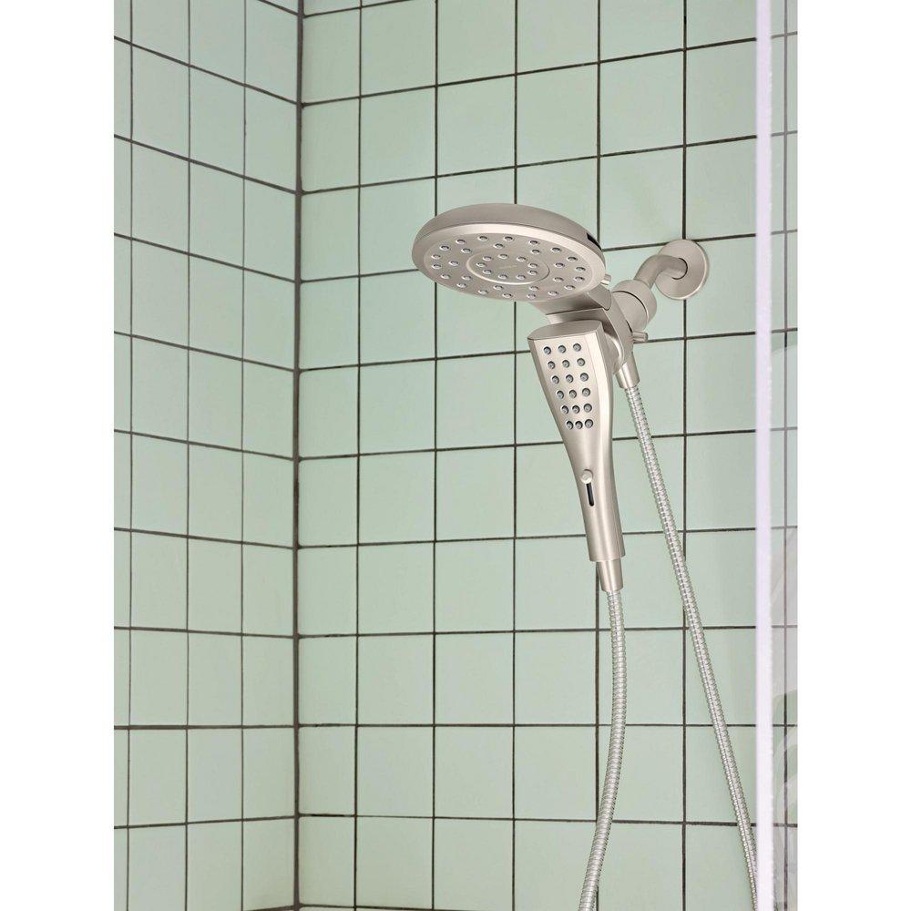 Moen Spot Resist Brushed Nickel Multi Function Showerhead 