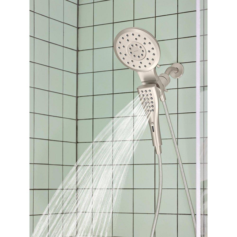 Moen Spot Resist Brushed Nickel Multi Function Showerhead 