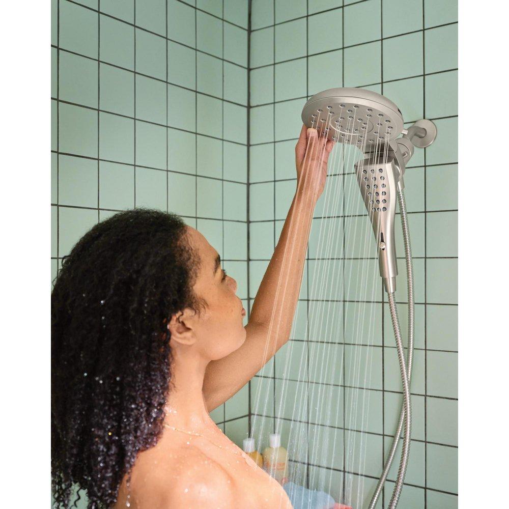 Moen Spot Resist Brushed Nickel Multi Function Showerhead 