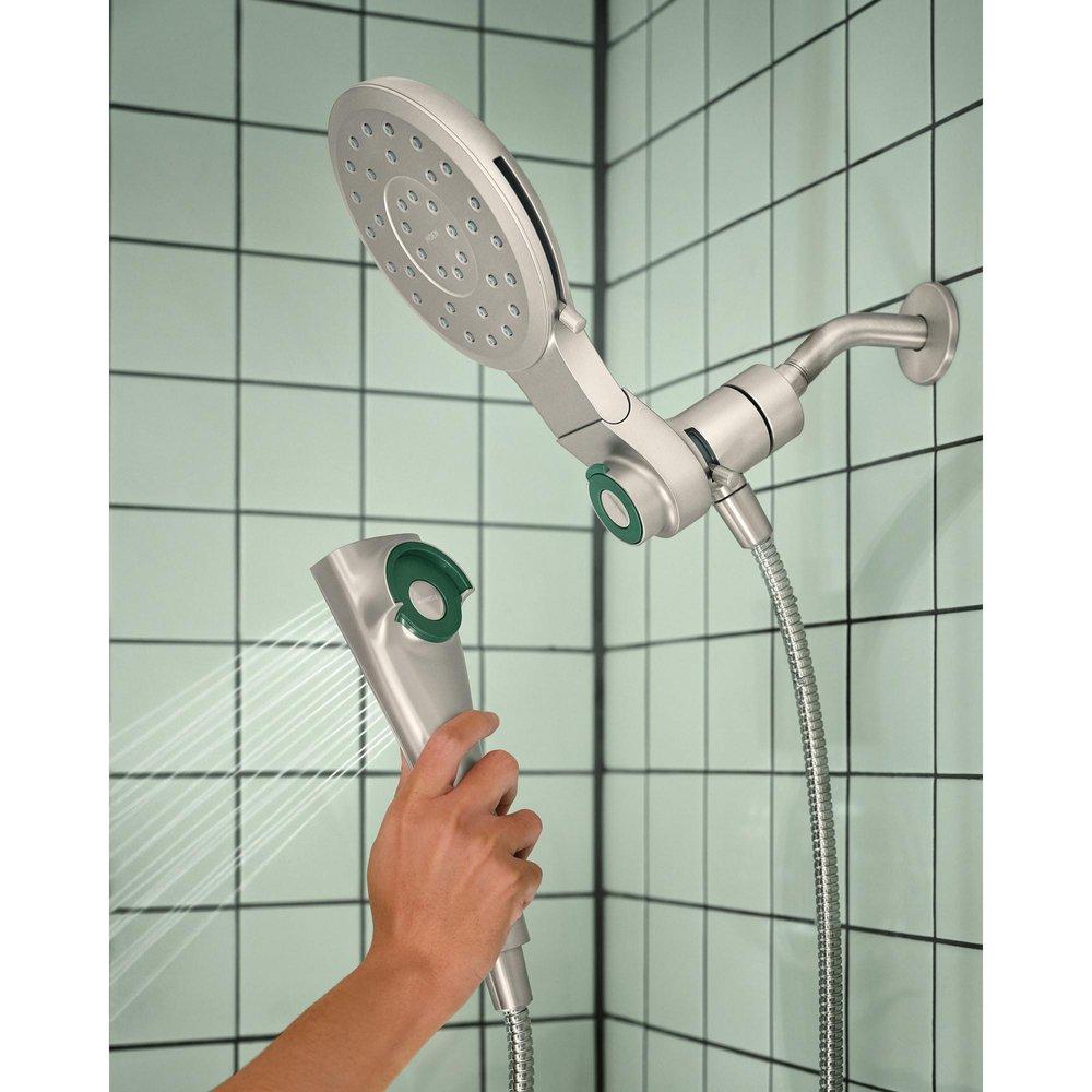 Moen Spot Resist Brushed Nickel Multi Function Showerhead 