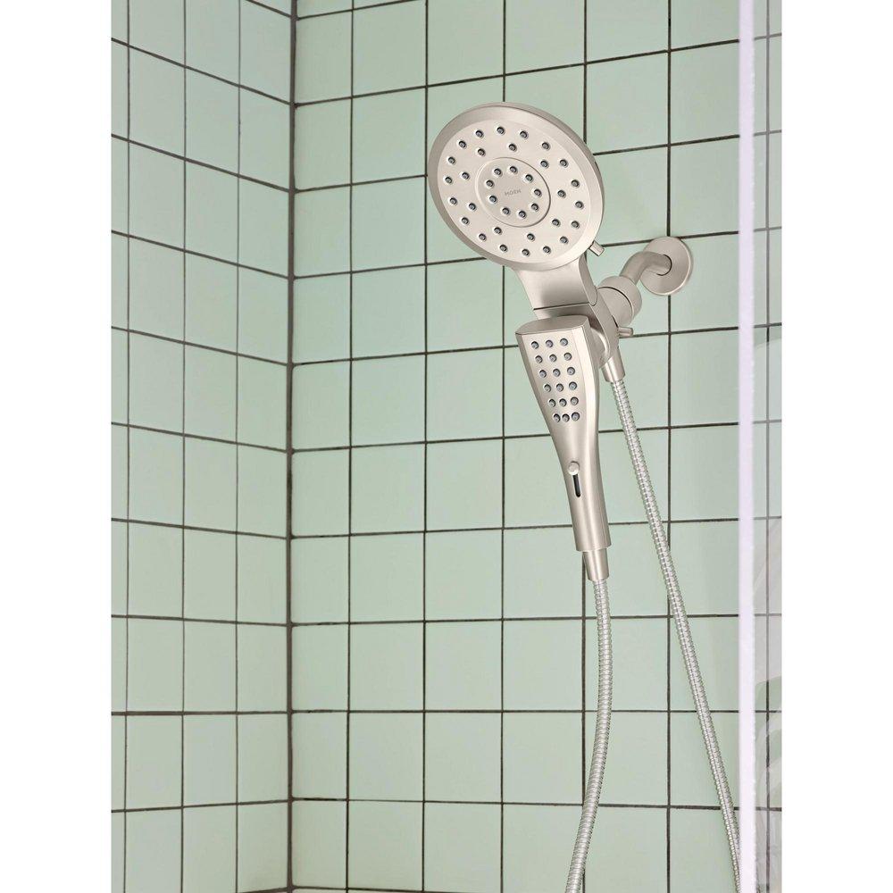 Moen Spot Resist Brushed Nickel Multi Function Showerhead 