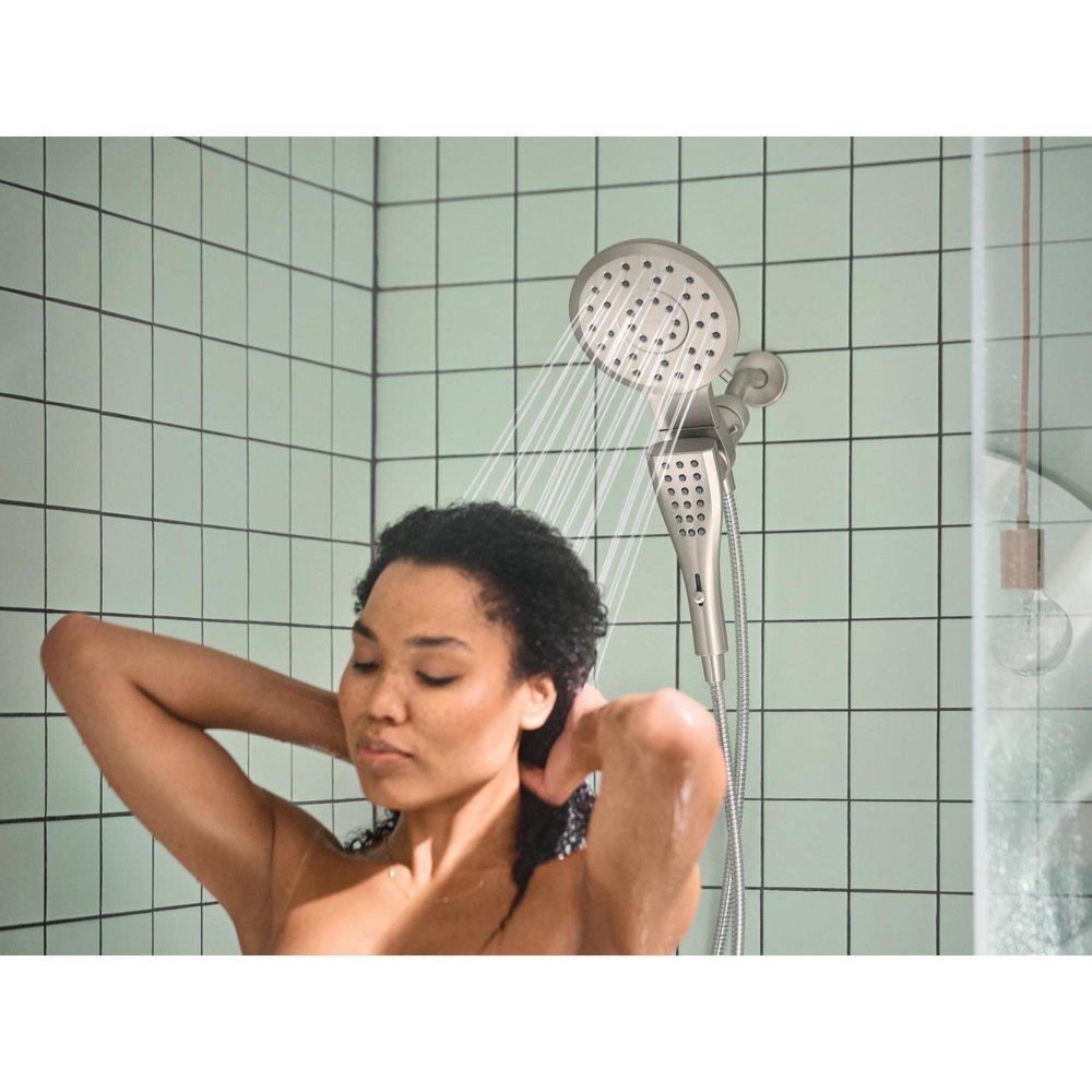 Moen Spot Resist Brushed Nickel Multi Function Showerhead 