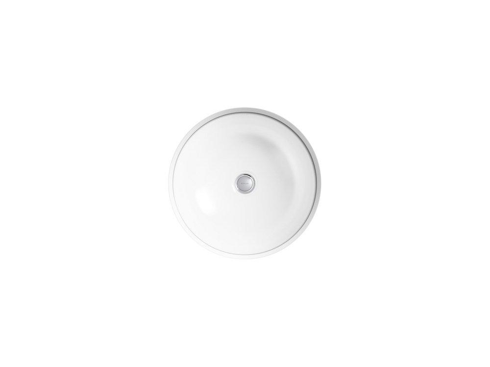 KOHLER White Undermount Bathroom Sink 