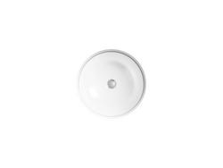 18-1/20 in. Undermount Round Vitreous China Bathroom Sink in White