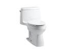 KOHLER White 1.28 gpf Elongated Floor Mount One Piece Toilet