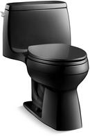 KOHLER Black Black 1.28 gpf Elongated Floor Mount One Piece Toilet 