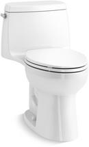 1.6 gpf Elongated Floor Mount One Piece Toilet in White
