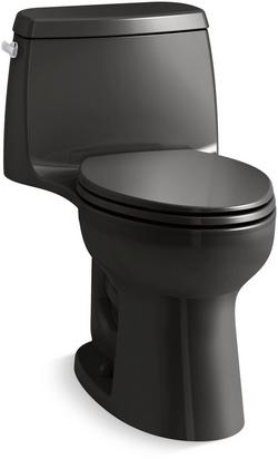 1.6 gpf Elongated One Piece Toilet in Black Black&trade;