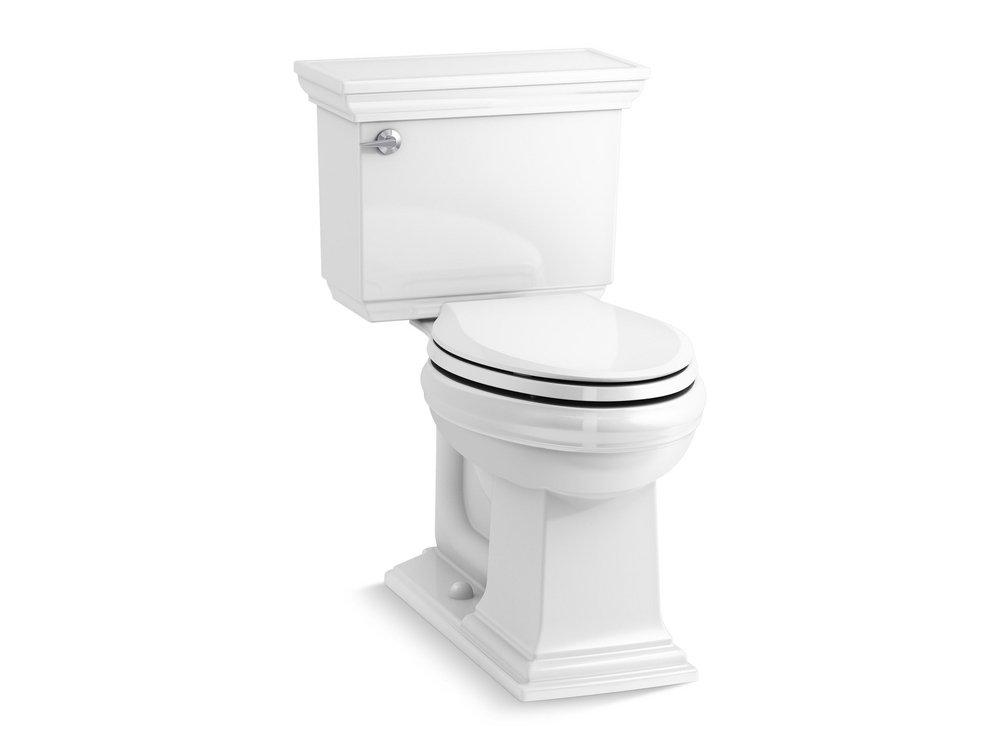 1.28 gpf Elongated Two Piece Toilet in White 