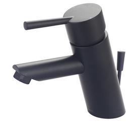 Single Handle Monoblock Bathroom Sink Faucet in Matte Black