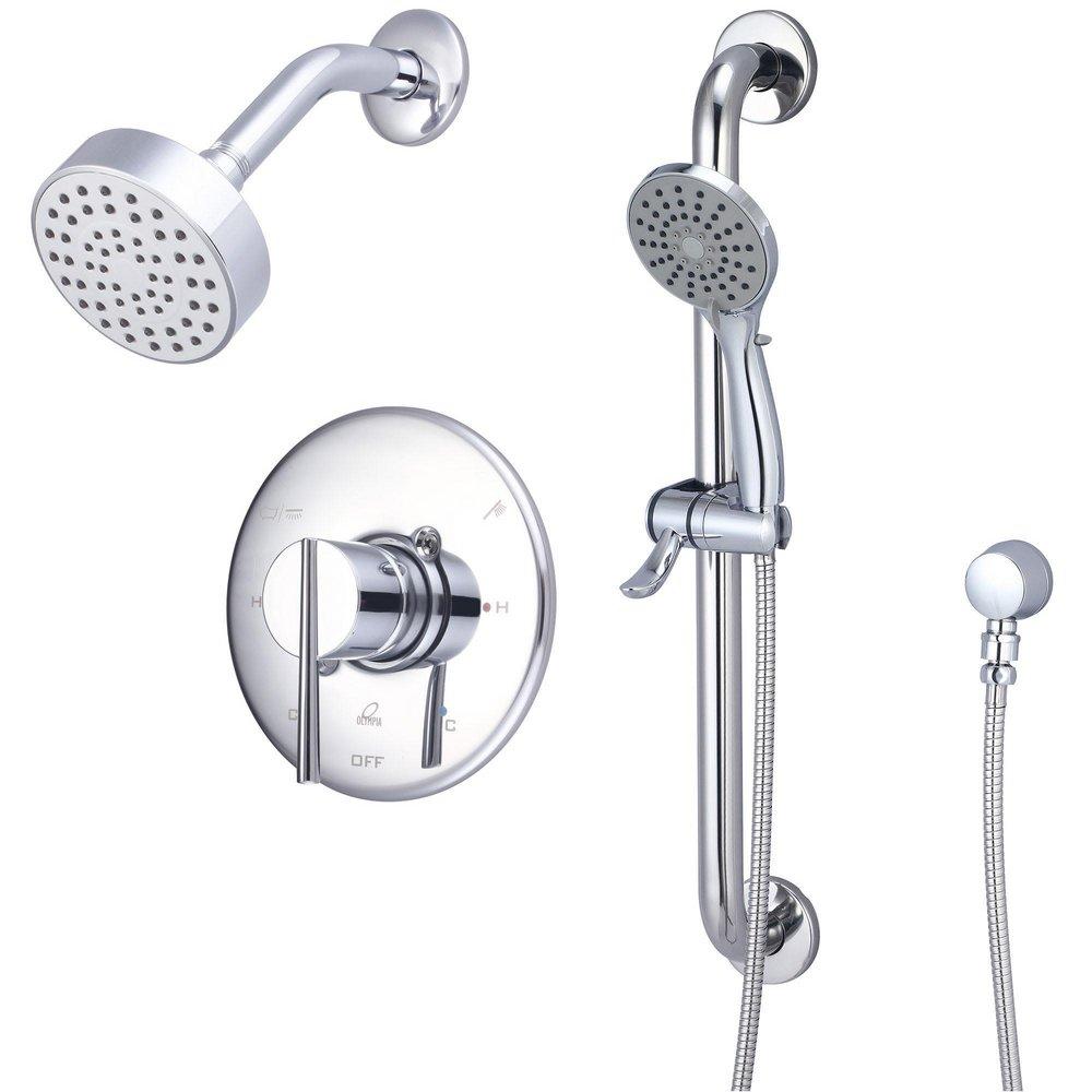 OLYMPIA TD-2382-ADA I2V SINGLE HANDLE SHOWER TRIM SET W/HANDHELD CHROME 