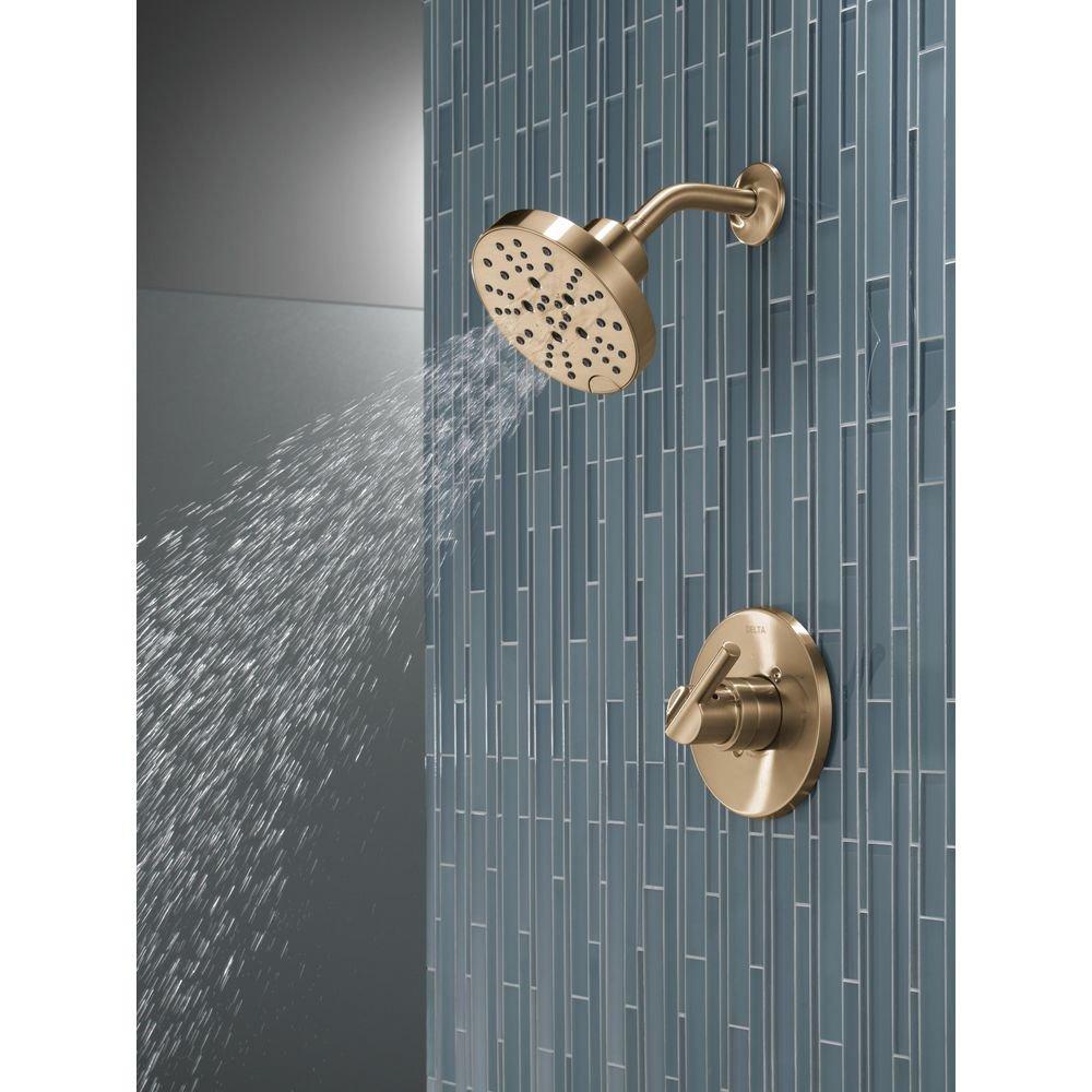 Delta Faucet Brilliance Champagne Bronze Single Handle Multi Function Shower Faucet (Trim Only) 