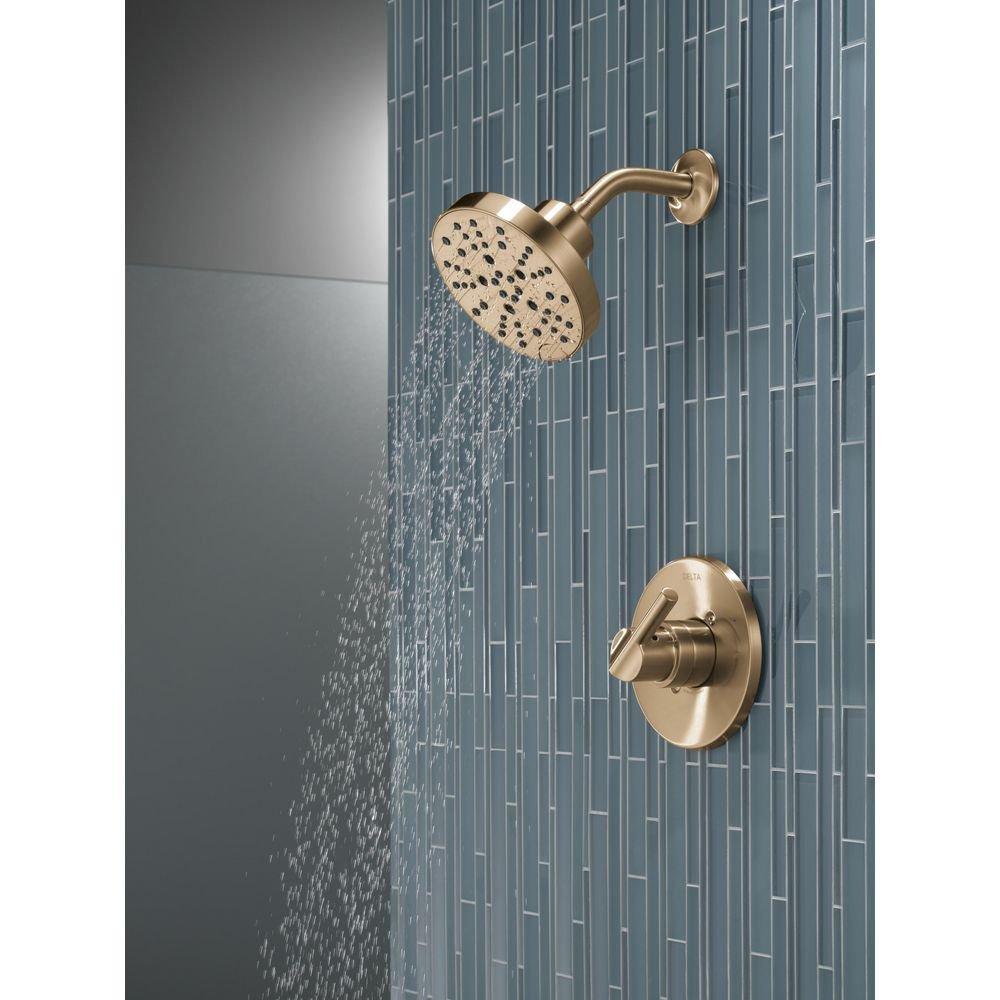 Delta Faucet Brilliance Champagne Bronze Single Handle Multi Function Shower Faucet (Trim Only) 