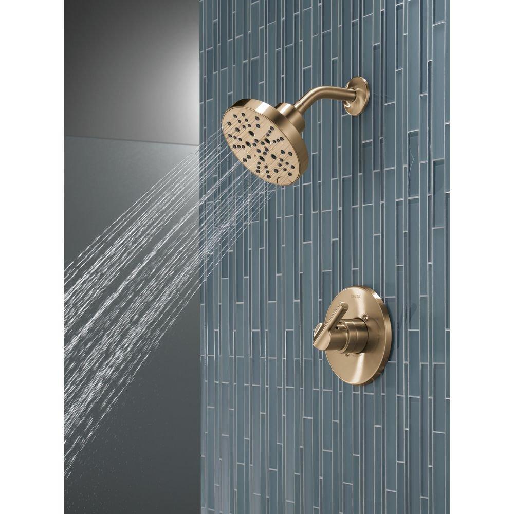 Delta Faucet Brilliance Champagne Bronze Single Handle Multi Function Shower Faucet (Trim Only) 