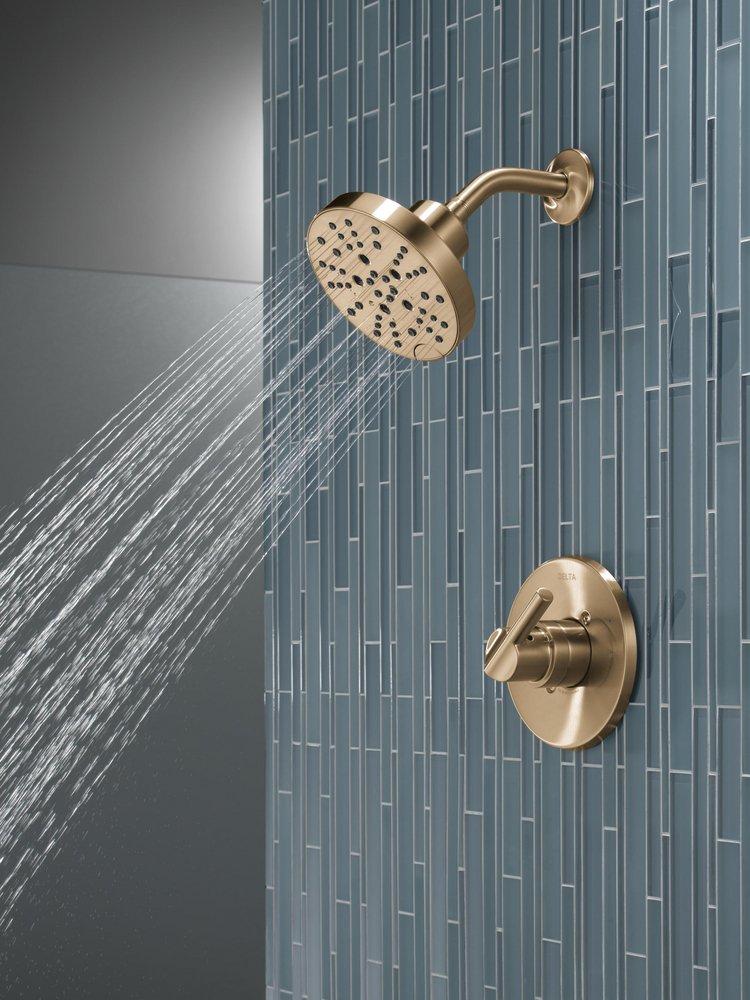 Delta Faucet Brilliance Champagne Bronze Single Handle Multi Function Shower Faucet (Trim Only) 