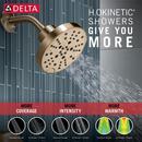 Delta Faucet Brilliance Champagne Bronze Single Handle Multi Function Shower Faucet (Trim Only) 
