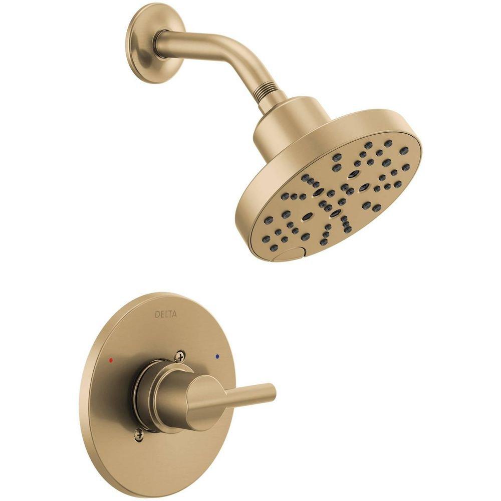 Delta Faucet Brilliance Champagne Bronze Single Handle Multi Function Shower Faucet (Trim Only) 