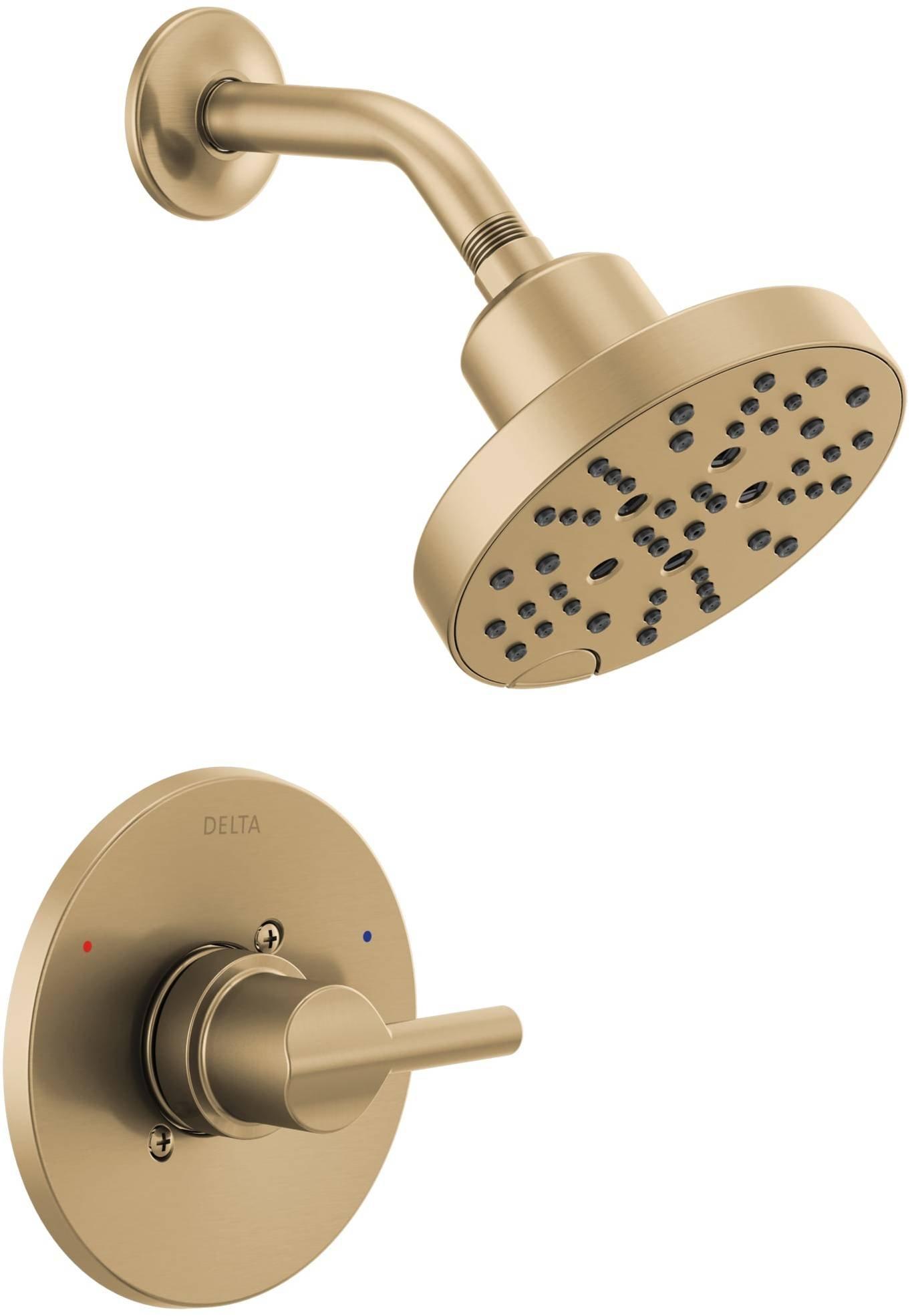 Delta Faucet Brilliance Champagne Bronze Single Handle Multi Function Shower Faucet (Trim Only) 