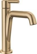 Single Handle Monoblock Bathroom Sink Faucet in Champagne Bronze 