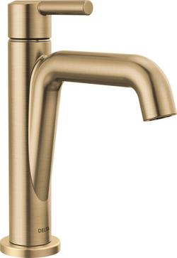 Single Handle Monoblock Bathroom Sink Faucet in Brilliance&reg; Champagne Bronze