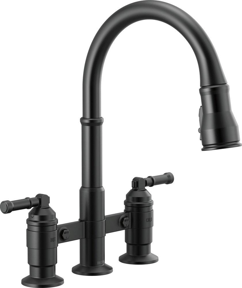 Two Handle Pull Down Kitchen Faucet 
