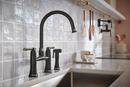 Brizo Matte Black Two Handle Bridge and Widespread Kitchen Faucet 