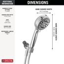 Delta Faucet Chrome Multi Function Hand Shower 