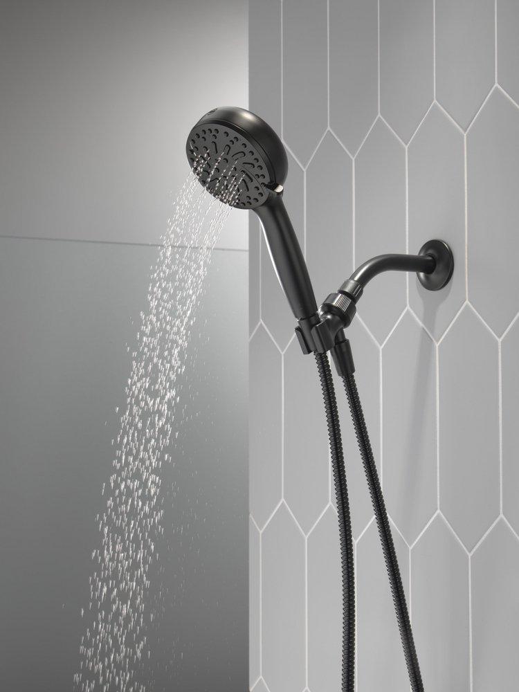Delta Faucet Matte Black Multi Function Hand Shower 