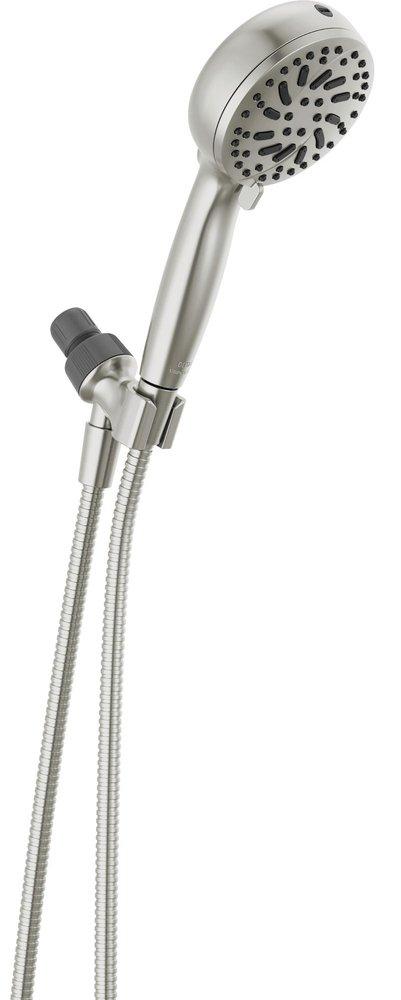 DELTA UNIVERSAL SHOWERING COMPONENTS: 6-SETTING HAND SHOWER WITH CLEANING SPRAY 
