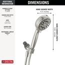 Delta Faucet SpotShield&reg; Brushed Nickel Multi Function Hand Shower 
