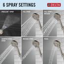 Delta Faucet SpotShield Brushed Nickel Multi Function Hand Shower 