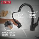 Single Handle Pull Down Kitchen Faucet in Matte Black 