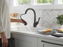 Single Handle Pull Down Kitchen Faucet in Matte Black 