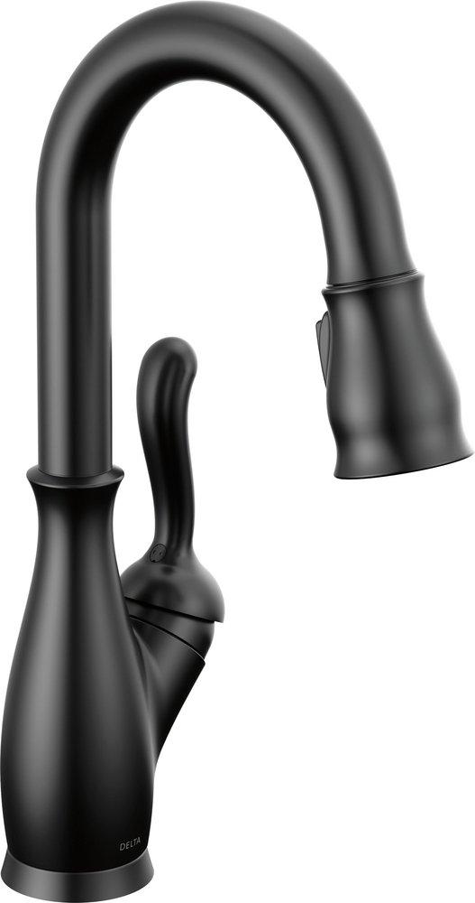 Delta Faucet Matte Black Single Handle Lever Bar Faucet 