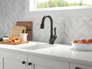 Delta Faucet Matte Black Single Handle Pull Down Bar Faucet 