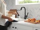 Delta Faucet Matte Black Single Handle Pull Down Bar Faucet 