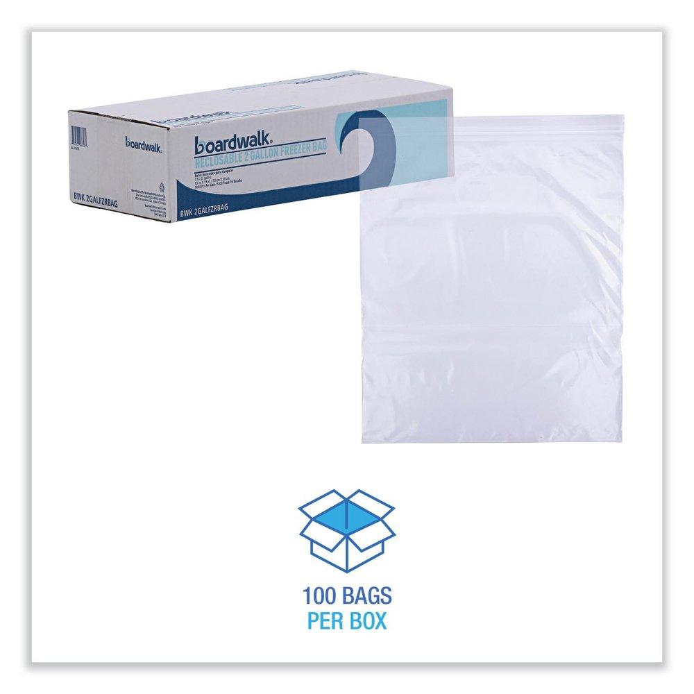 2 gal. Clear Reclosable Freezer Storage Bags (100 Per Box) 