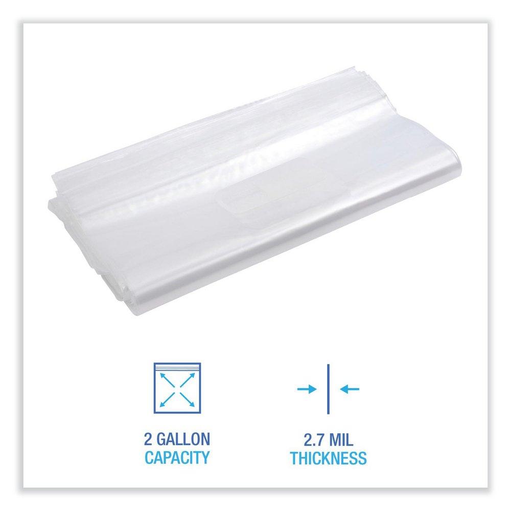 2 gal. Clear Reclosable Freezer Storage Bags (100 Per Box) 