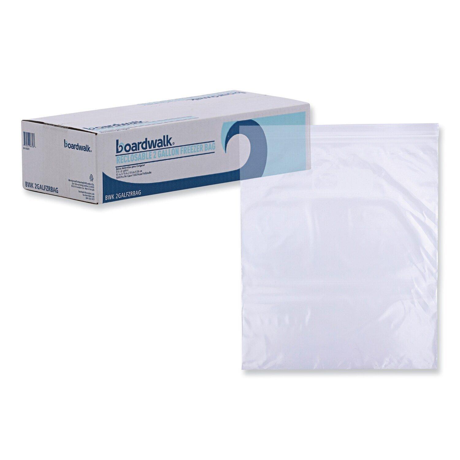 2 gal. Clear Reclosable Freezer Storage Bags (100 Per Box) 