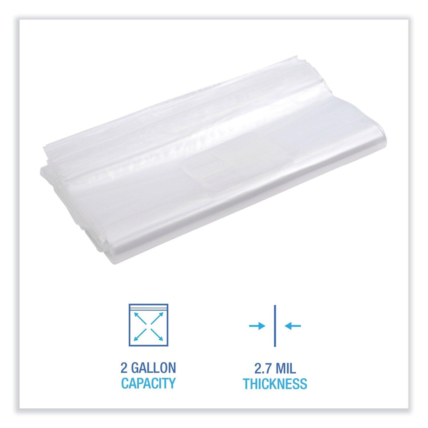 2 gal. Clear Reclosable Freezer Storage Bags (100 Per Box) 