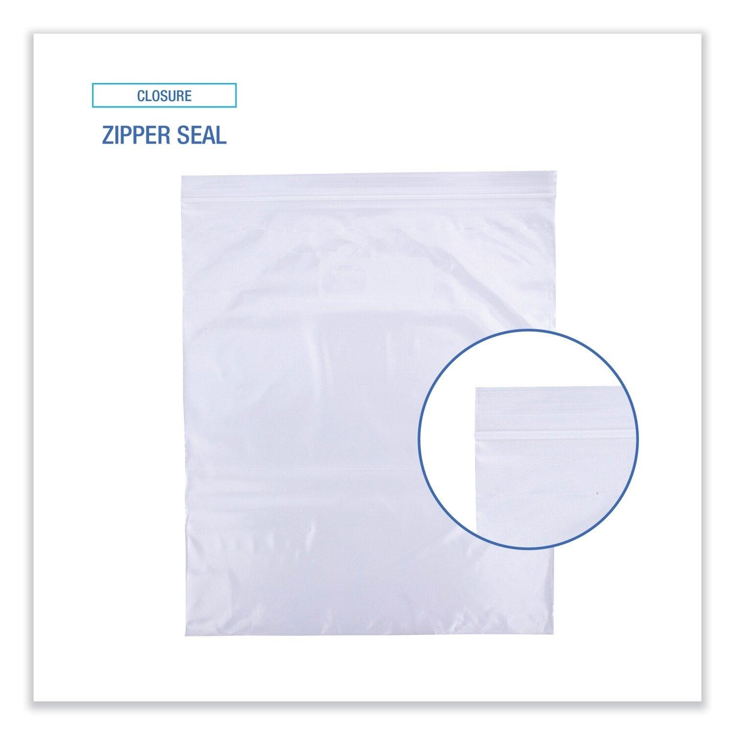 2 gal. Clear Reclosable Freezer Storage Bags (100 Per Box) 