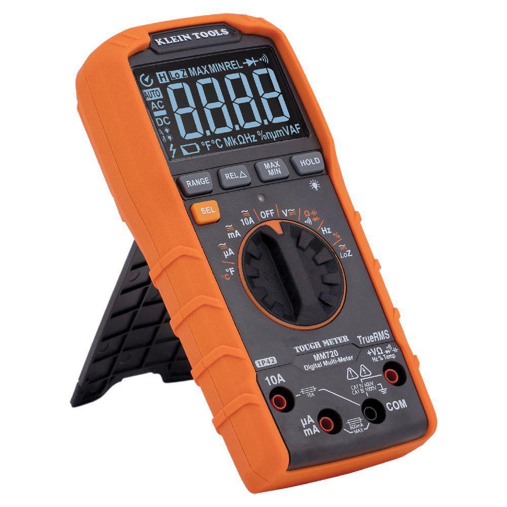 DIGITAL MULTIMETER TRMS AUTO-RANGING 1000V TEMP LOW IMPEDANCE 